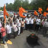 Shiv Sena protesters burn tyres, block Eastern Express highway at Vikhroli