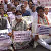 Jammu & Kashmir: Congress workers and leaders organised a 'silent demonstration' outside Raj Bhavan in Jammu in protest against the Lakhimpur Kheri violence.