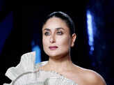Bollywood celebrities showcase designer outfits at a fashion show