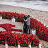 Article image for: New magical pictures from Kourtney Kardashian and Travis Barker's romantic <i class="tbold">beachside proposal</i>