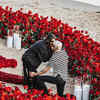 Article image for: New magical pictures from Kourtney Kardashian and Travis Barker's romantic <i class="tbold">beachside proposal</i>