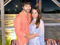 Lovely pictures from Varun Dhawan and Natasha Dalal's first Karwa Chauth celebration
