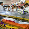 Karnataka Governor Thaawarchand Gehlot and CM Basavaraj Bommai paid their last respects to Puneeth Rajkumar at Kanteerava Stadium