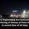 Article image for: Military Engineering Services completes resurfacing of runway at Pune Airport in record time of 14 days