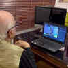 BJP veteran leader LK Advani takes part in the BJP National Executive Committee meeting via video conferencing
