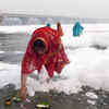 Toxic foam floats on Yamuna