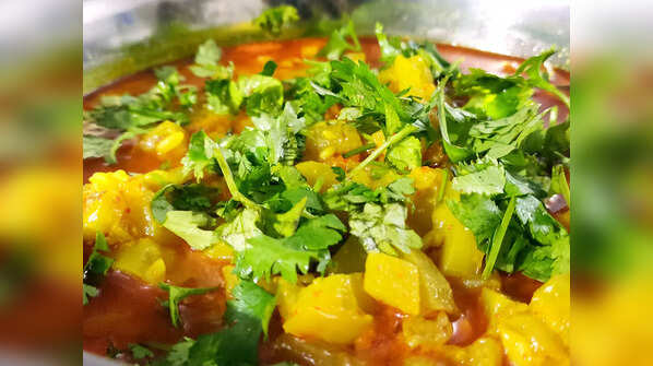 Ghiya Sabzi and Rice