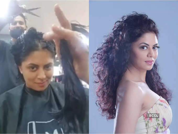 FIR fame Kavita Kaushik aka Chandramukhi Chautala chops off her long hair;  donates it to make wig for cancer patients | The Times of India
