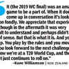 New Zealand skipper Williamson ahead of the semis