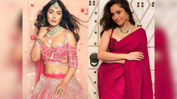 Hina Khan to Ankita Lokhande; take desi look inspiration from these TV beauties for this wedding season