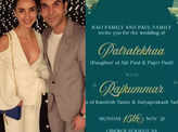 First picture of Rajkummar Rao and Patralekhaa's wedding card goes viral