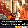 Article image for: Retrieved from Canada after 108 years, Goddess Annapurna idol installed at <i class="tbold">Kashi</i> Vishwanath Temple in Varanasi