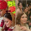 Bride's friends are all excited