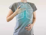 Decreased lung function and capacity
