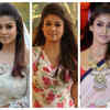 ​Bouffant hairdo, hair highlighting, and dewy makeup