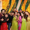 Cast of Taarak with the couple at their mehendi ceremony