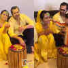 Haldi ceremony with son