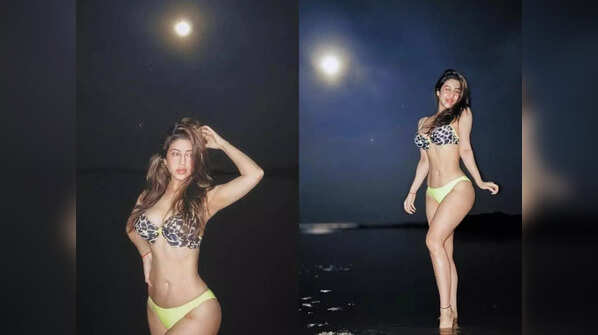 Out for a night swim