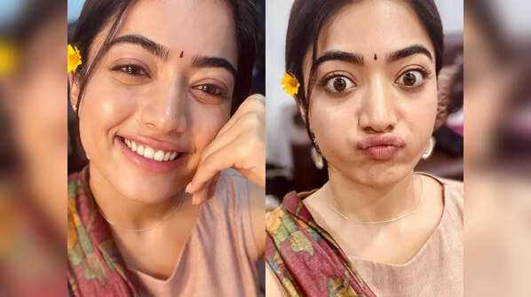 Flaunts her million-dollar smile