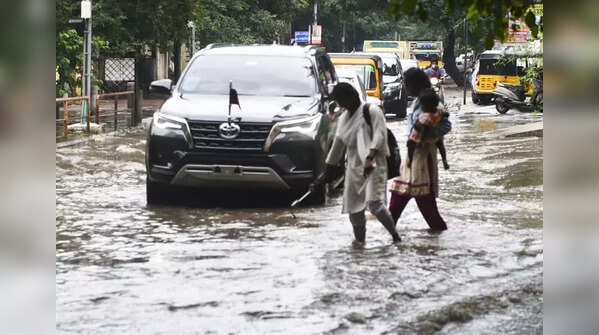 In pics: Heavy rains lash Chennai; roads waterlogged