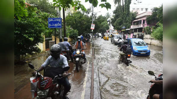 In pics: Heavy rains lash Chennai; roads waterlogged