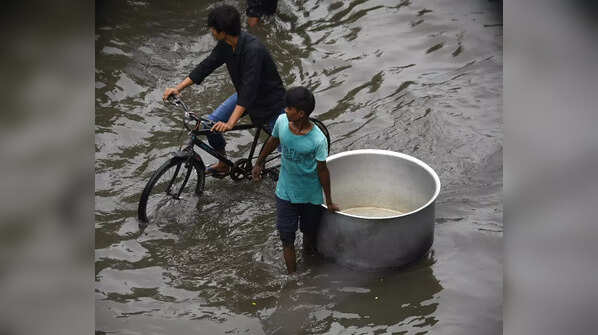 In pics: Heavy rains lash Chennai; roads waterlogged