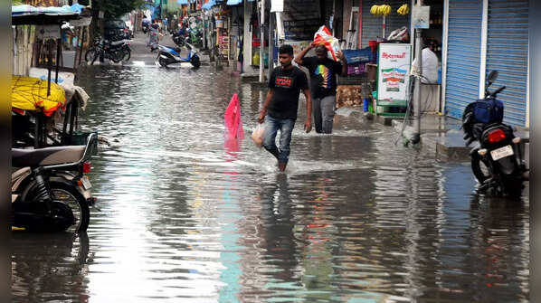 In pics: Heavy rains lash Chennai; roads waterlogged
