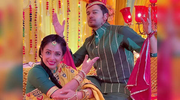 Rupali and Gaurav enjoy on-set