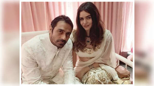 Arjun Rampal and Gabriella Demetriades