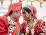 Ghum Hai Kisikey Pyaar Meiin actors Neil Bhatt and Aishwarya Sharma make for a stunning couple in red; look at their wedding moments