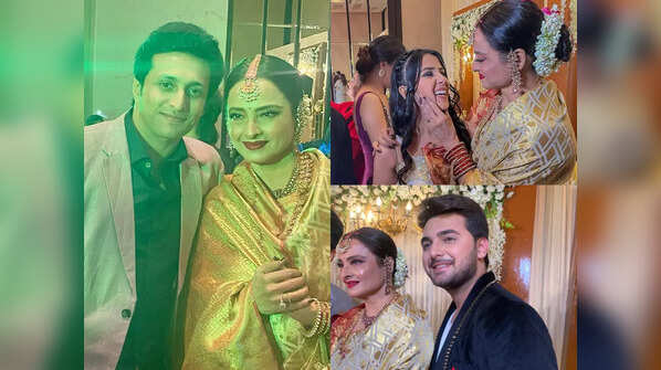 Posing with Rekha