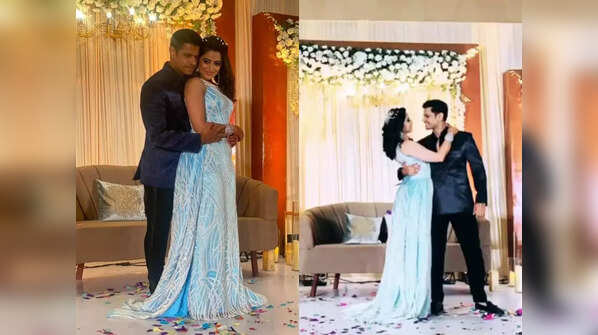 Neil and Aishwarya’s reception look