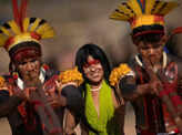 Dances and feasts make Amazonian chief's funeral unique; see pics