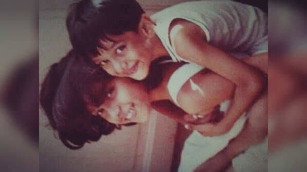 Carrying her brother on her back