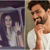 Bride-to-be Katrina Kaif arrives at Vicky Kaushal’s residence with her family ahead of wedding