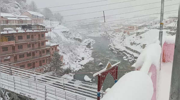 In pics: Chamoli wrapped in thick blanket of snow
