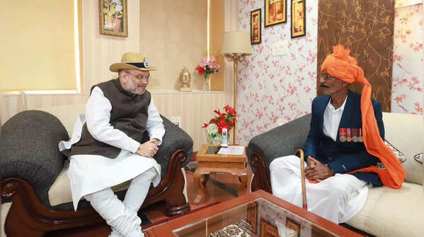 Union home minister Amit Shah with Bhairon Singh Rathore
