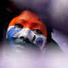Patriotism on face