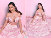 Surbhi Chandna looks ethereal in a pink lehenga with stylish choli, pictures will take your breath away!