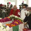 Religious leaders hold multi-faith prayers as they pay their last respects to Gen Rawat & his wife