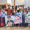 School students in Patna pay homage to CDS General Bipin Rawat, his wife Madhulika Rawat and other officials killed in a helicopter crash