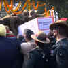 Bodies of CDS Gen Bipin Rawat and wife Madhulika Rawat being taken from Kamraj Road residence to Brar Square crematorium