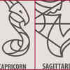 Capricorn and Sagittarius