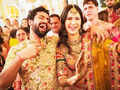 Newlyweds Katrina Kaif and Vicky Kaushal share inside pictures from haldi ceremony