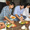​Performing a special Pooja in the Temple with Siddharth.