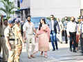 These smiling pictures of newlyweds Vicky Kaushal and Katrina Kaif walking hand-in-hand at Mumbai airport go viral