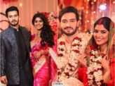 Sayantani Ghosh beams with joy as she poses with Anugrah Tiwari in these new wedding pictures