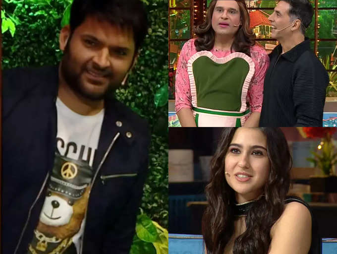 The Kapil Sharma Show: Akshay Kumar mocks Krushna's 'real panga' with mama  Govinda, Sara Ali Khan reveals the actor once fed her raw garlic; funniest  moments from the episode | The Times