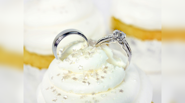 Ring within a cupcake