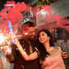 Article image for: Couple celebrate colourful Diwali